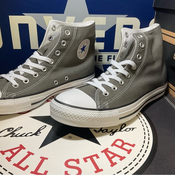 Converse Men's Chuck Taylor Charcoal High Top - Picture 3 of 6